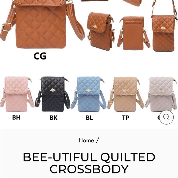 SOLD❌Calista BEE❌ 🐝 -UTIFUL Quilted Crossbody Shoulder Bag Purse - Picture 5 of 12